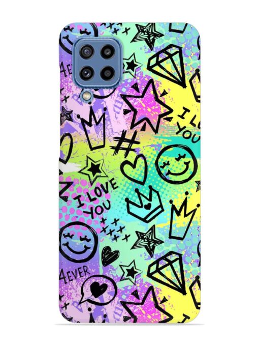 Bright Seamless Pattern Snap Case for Samsung Galaxy M32 (4G) Zapvi