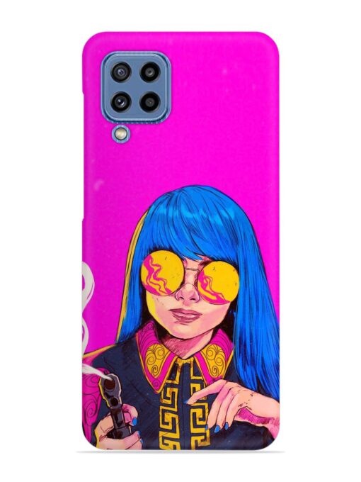 Aesthetic Anime Girl Snap Case for Samsung Galaxy M32 (4G) Zapvi