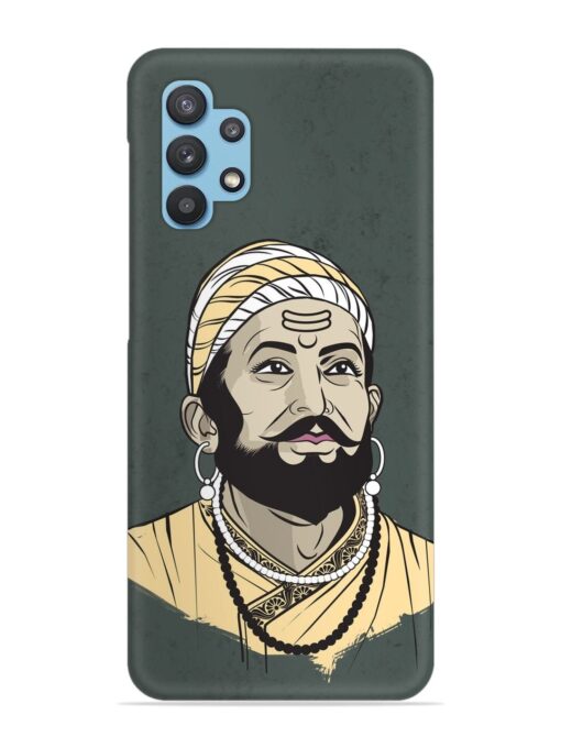 Shivaji Maharaj Vector Art Snap Case for Samsung Galaxy M32 (5G)