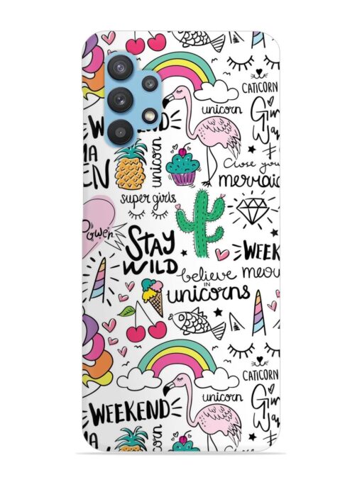 Unicorn Ice Cream Snap Case for Samsung Galaxy M32 (5G)