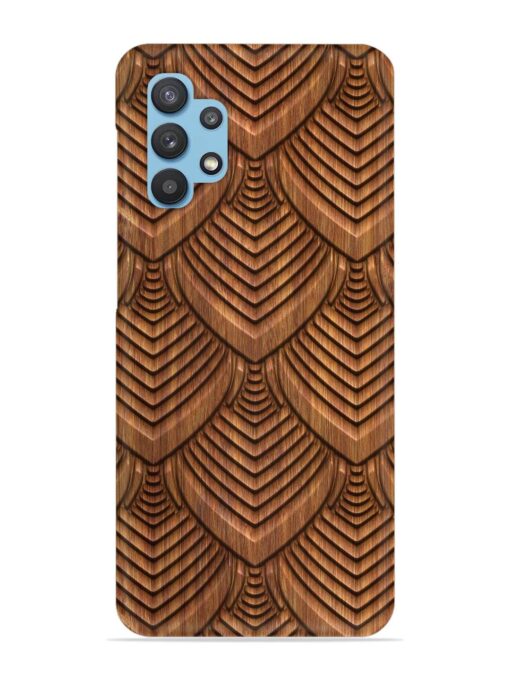 Carved Pattern On Snap Case for Samsung Galaxy M32 (5G)