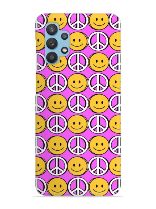 Smiley Face Peace Snap Case for Samsung Galaxy M32 (5G)