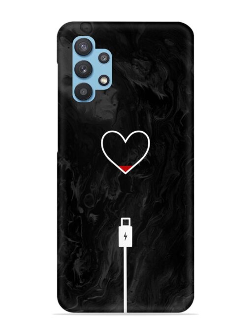 Heart Charging Vector Snap Case for Samsung Galaxy M32 (5G) Zapvi