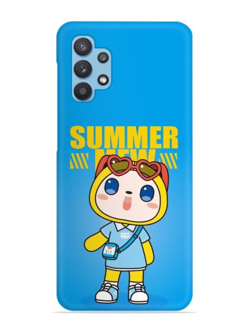 Summer Mew Cartoon Snap Case for Samsung Galaxy M32 (5G)