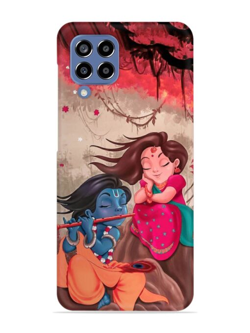 Radhe Krishna Water Art Snap Case for Samsung Galaxy M33 (5G) Zapvi