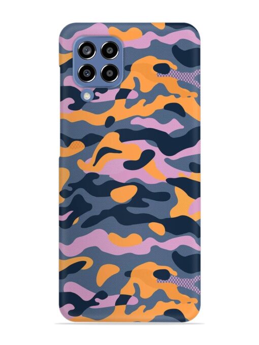 Camouflage Army Military English Orange Art Snap Case for Samsung Galaxy M33 (5G) Zapvi