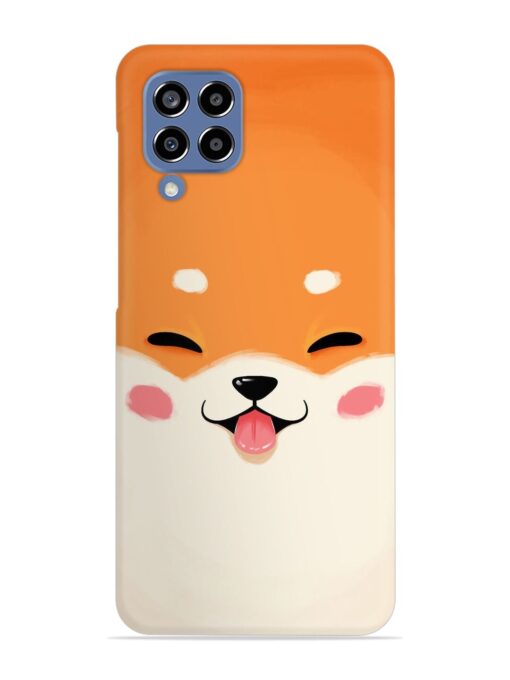 Cute Dog Face Vector Snap Case for Samsung Galaxy M33 (5G)