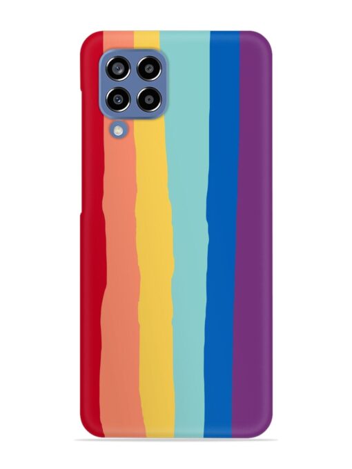 Rainbow Genuine Liquid Snap Case for Samsung Galaxy M33 (5G) Zapvi