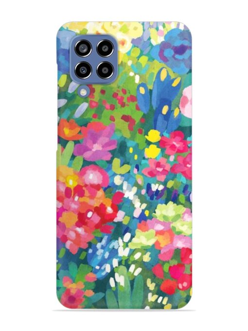 Watercolor Flower Art Snap Case for Samsung Galaxy M33 (5G) Zapvi