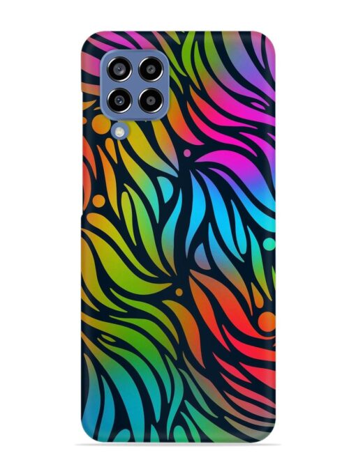 Abstract Leaf Design Snap Case for Samsung Galaxy M33 (5G)