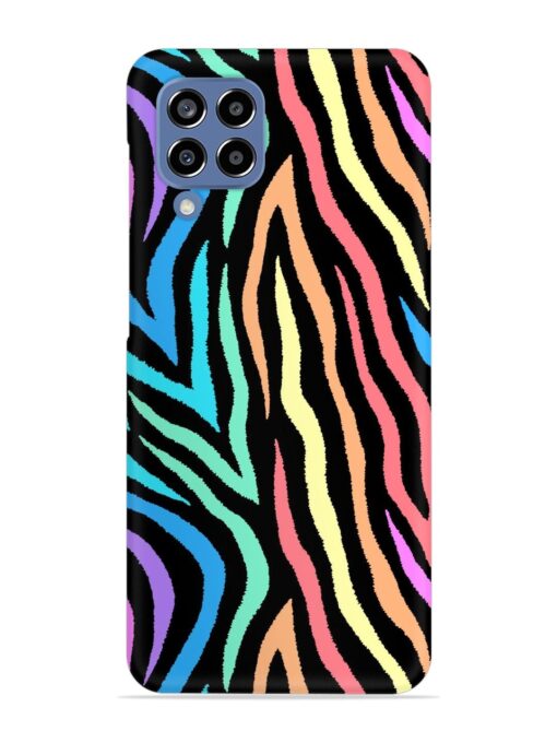 Colorful Abstract Zebra Snap Case for Samsung Galaxy M33 (5G) Zapvi