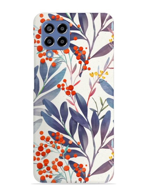 Seamless Floral Pattern Snap Case for Samsung Galaxy M33 (5G) Zapvi