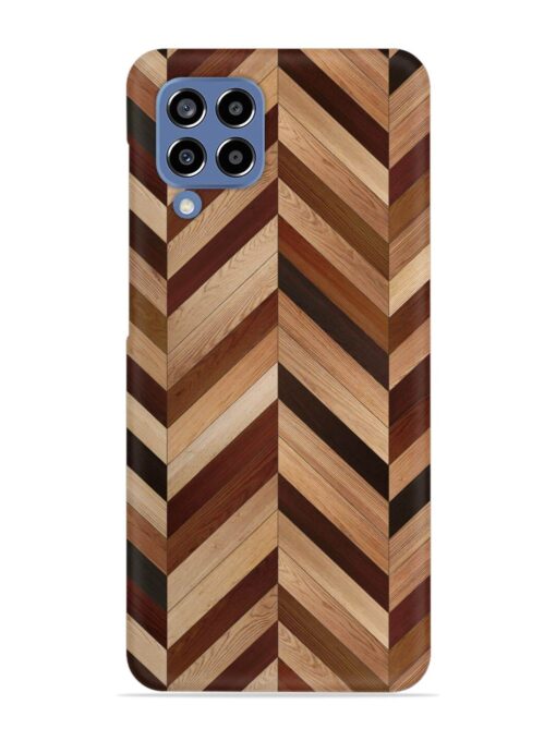 Seamless Wood Parquet Snap Case for Samsung Galaxy M33 (5G) Zapvi