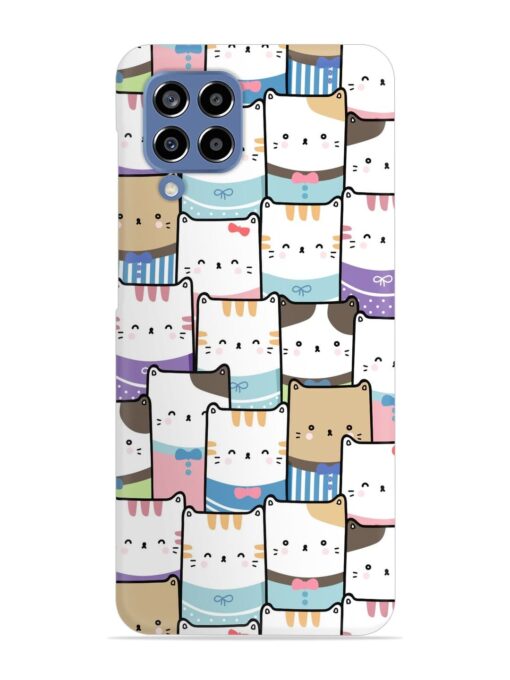 Cute Adorable Cat Snap Case for Samsung Galaxy M33 (5G) Zapvi