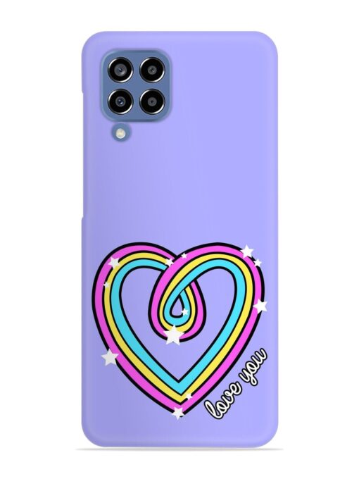 Colorful Rainbow Heart Snap Case for Samsung Galaxy M33 (5G)