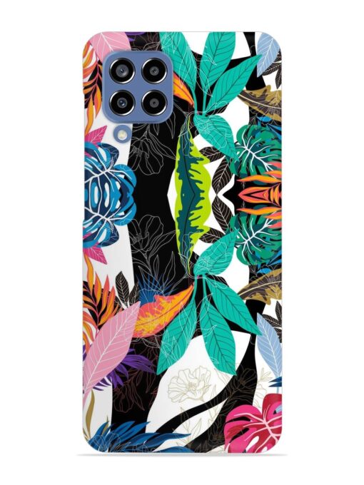 Floral Pattern Bright Snap Case for Samsung Galaxy M33 (5G) Zapvi