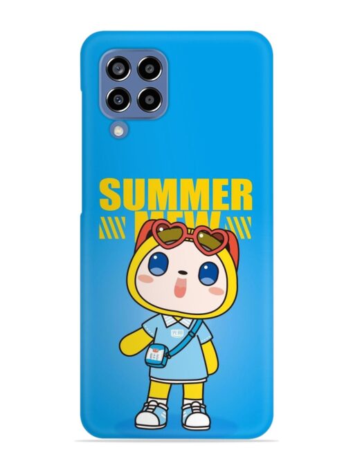 Summer Mew Cartoon Snap Case for Samsung Galaxy M33 (5G) Zapvi