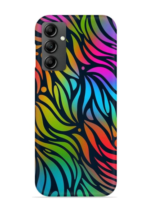 Abstract Leaf Design Snap Case for Samsung Galaxy M34 (5G)