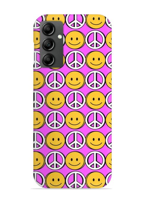 Smiley Face Peace Snap Case for Samsung Galaxy M34 (5G)