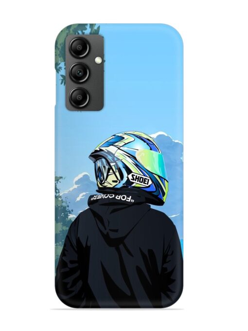 Rider With Helmet Snap Case for Samsung Galaxy M34 (5G)