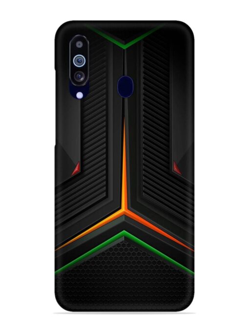 Orange Triangle Light Snap Case for Samsung Galaxy M40