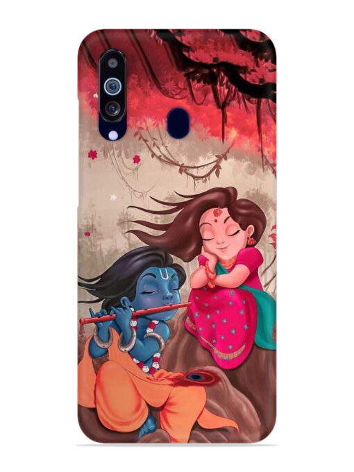 Radhe Krishna Water Art Snap Case for Samsung Galaxy M40 Zapvi