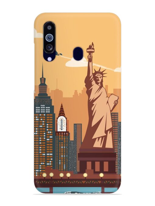 New York Statue Of Liberty Architectural Scenery Snap Case for Samsung Galaxy M40