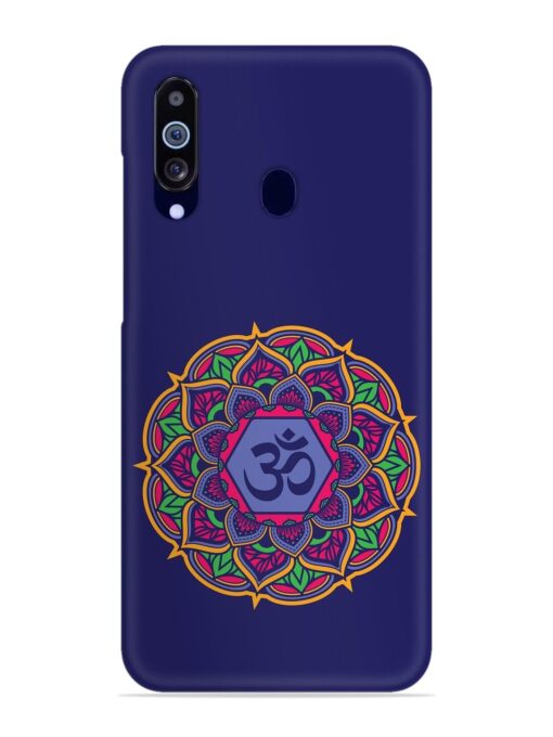 Om Mandala Art Blue Snap Case for Samsung Galaxy M40