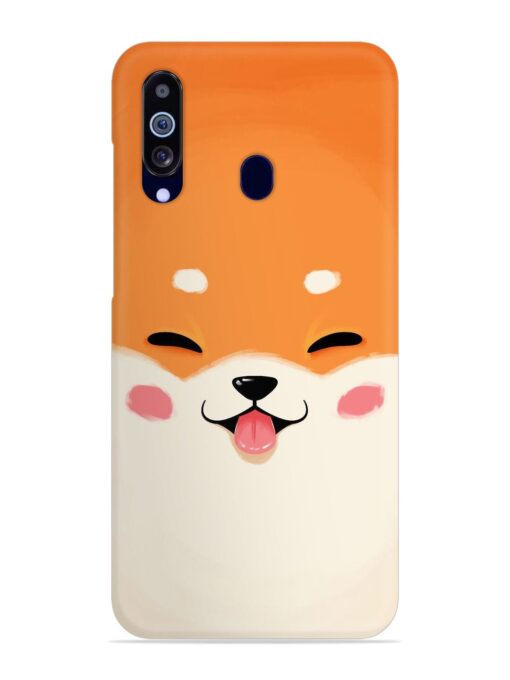 Cute Dog Face Vector Snap Case for Samsung Galaxy M40 Zapvi