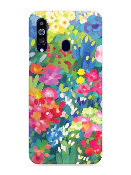 Watercolor Flower Art Snap Case for Samsung Galaxy M40