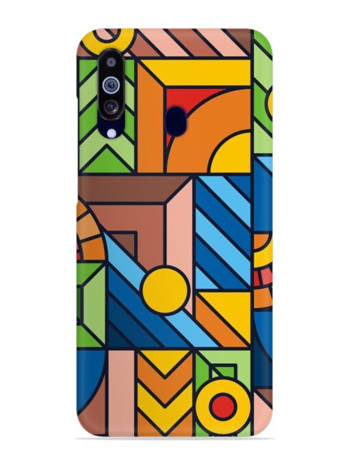 Colorful Geometric Snap Case for Samsung Galaxy M40 Zapvi