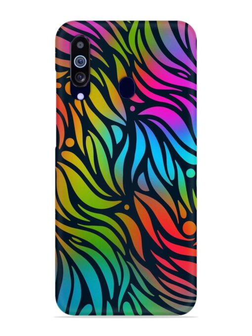 Abstract Leaf Design Snap Case for Samsung Galaxy M40 Zapvi