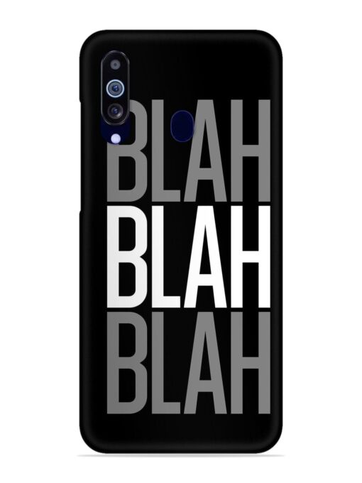 Blah Blah Blah Wallpaper Snap Case for Samsung Galaxy M40 Zapvi