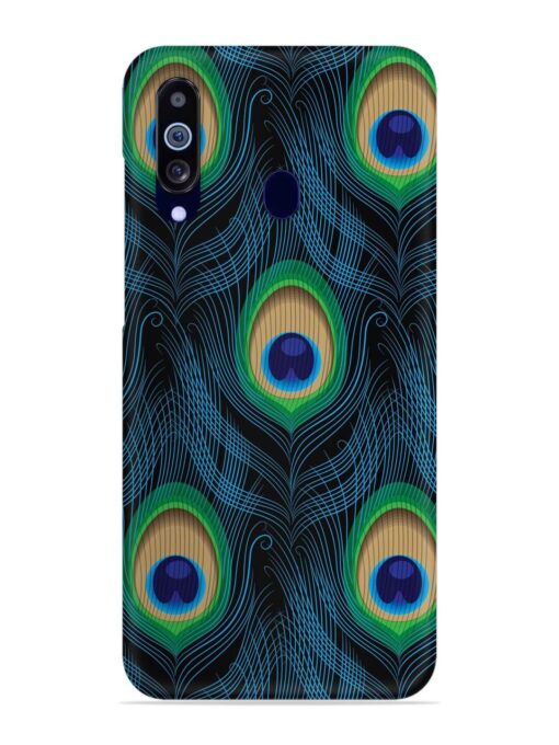 Seamless Pattern Peacock Snap Case for Samsung Galaxy M40 Zapvi