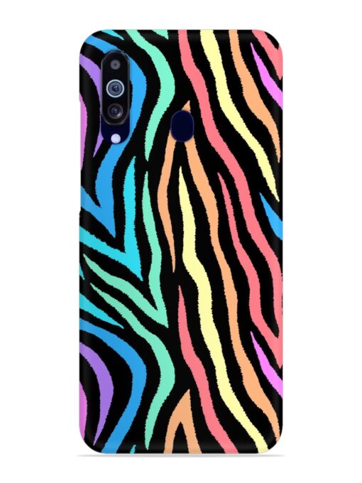 Colorful Abstract Zebra Snap Case for Samsung Galaxy M40 Zapvi