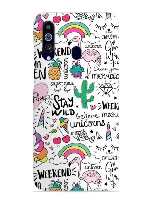 Unicorn Ice Cream Snap Case for Samsung Galaxy M40 Zapvi