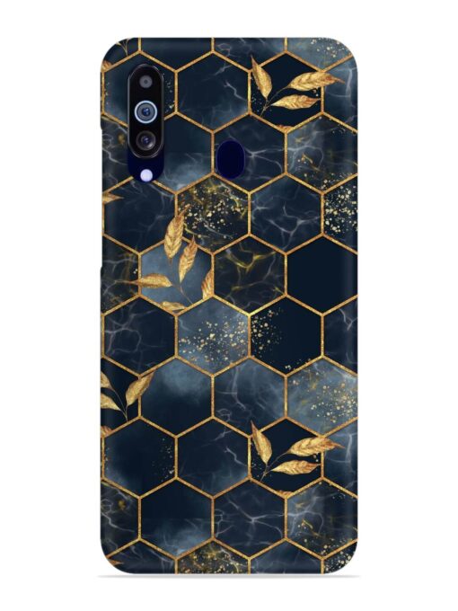 Marble Hexagon Seamless Snap Case for Samsung Galaxy M40 Zapvi