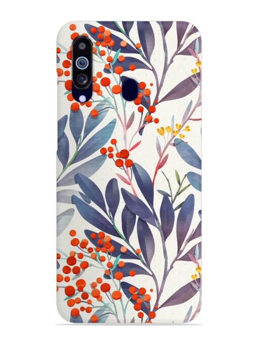 Seamless Floral Pattern Snap Case for Samsung Galaxy M40