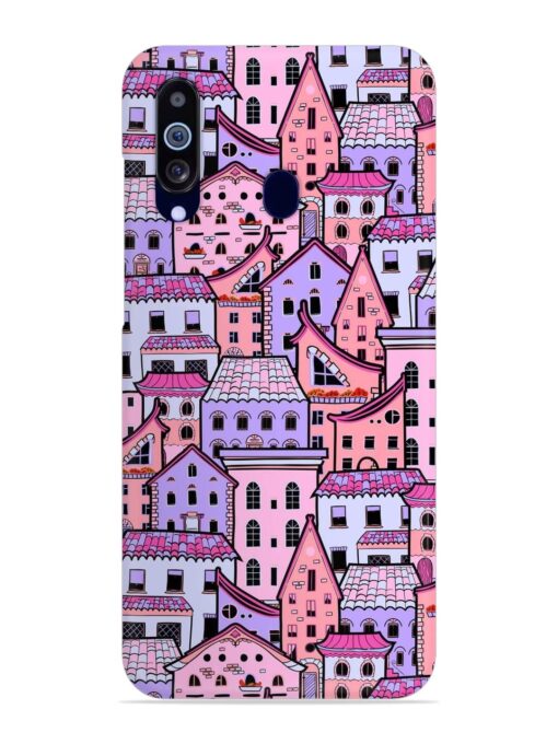 Seamless Pattern Houses Snap Case for Samsung Galaxy M40 Zapvi