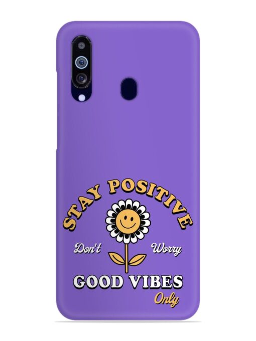 Retro Positive Flower Snap Case for Samsung Galaxy M40