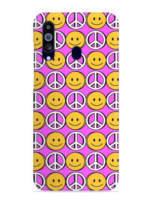 Smiley Face Peace Snap Case for Samsung Galaxy M40