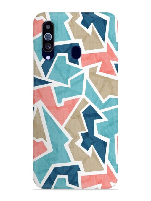 Vintage Geometric Triangle Snap Case for Samsung Galaxy M40 Zapvi