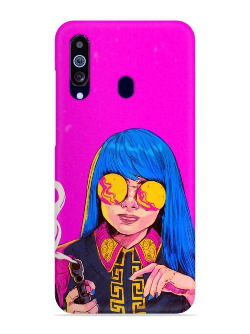 Aesthetic Anime Girl Snap Case for Samsung Galaxy M40