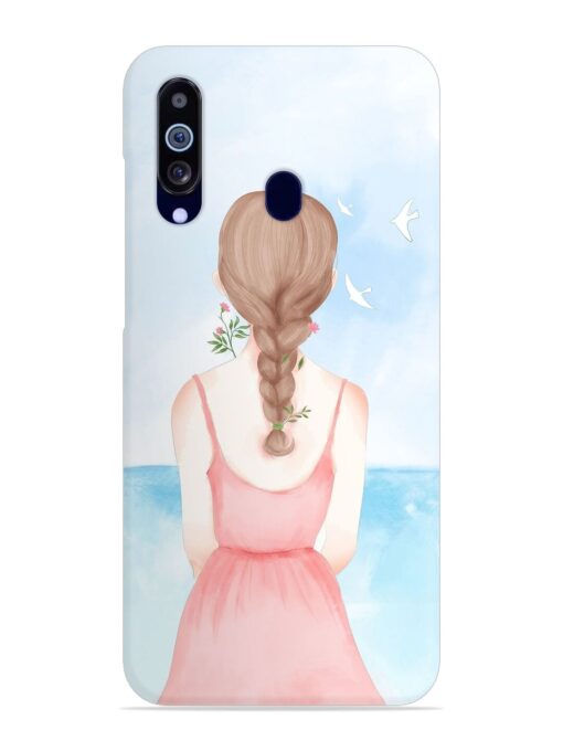 Watercolor Girl Vector Snap Case for Samsung Galaxy M40