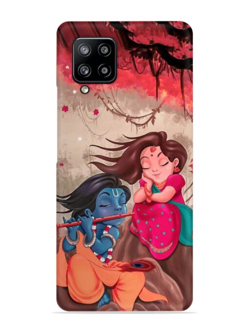 Radhe Krishna Water Art Snap Case for Samsung Galaxy M42 (5G) Zapvi