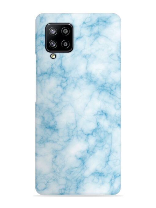 Blue White Natural Marble Snap Case for Samsung Galaxy M42 (5G) Zapvi