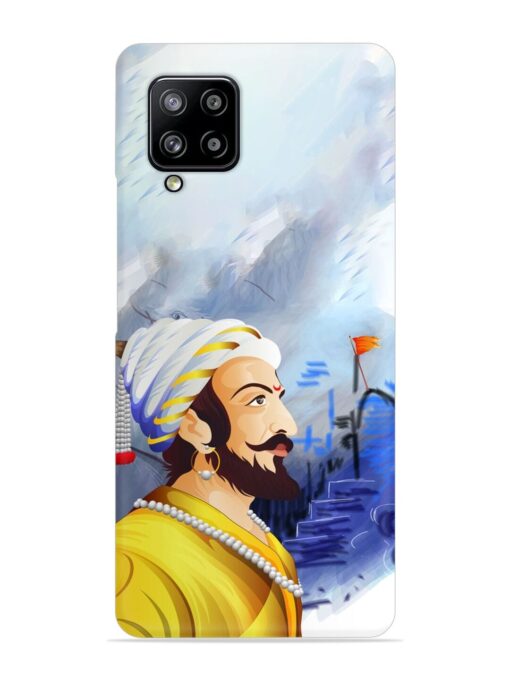 Shivaji Maharaj Color Paint Art Snap Case for Samsung Galaxy M42 (5G)