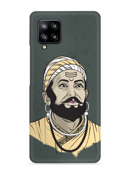 Shivaji Maharaj Vector Art Snap Case for Samsung Galaxy M42 (5G) Zapvi