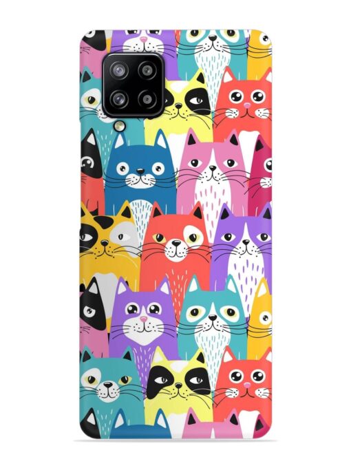 Funny Cartoon Cats Snap Case for Samsung Galaxy M42 (5G)