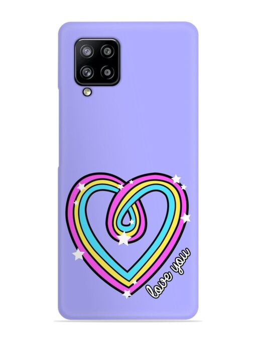 Colorful Rainbow Heart Snap Case for Samsung Galaxy M42 (5G)